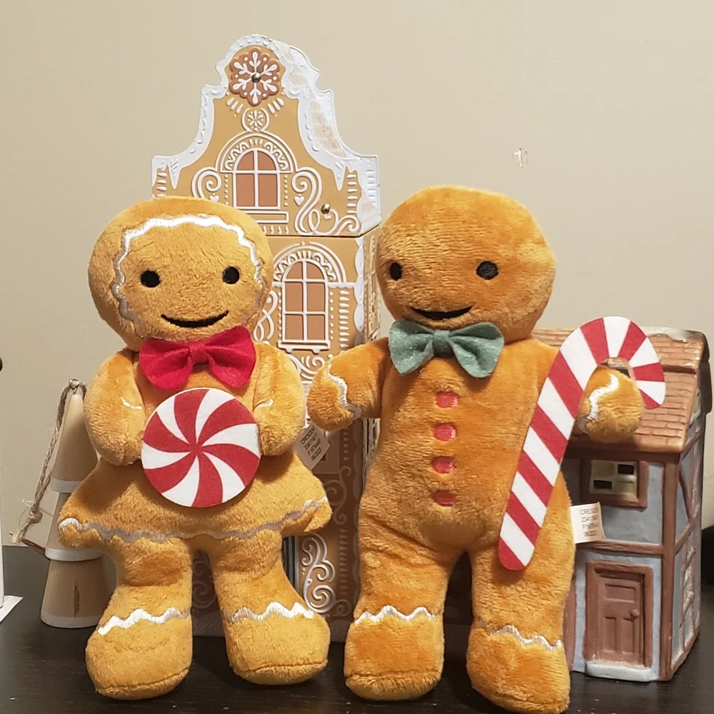 Target BP Gingerbread Man Woman Boy Girl Plush Set Christmas Decor